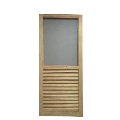 China DIY modern cheap exterior wooden screen door for exterior for sale