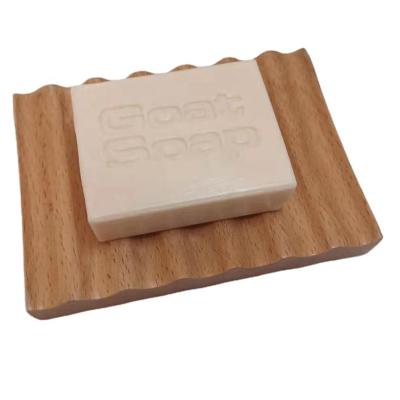 China Solid Type 5 Shower Soap China Factory Sale Bathroom Beech Wood Waterproof Wave Holder for sale