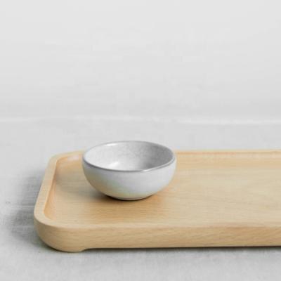 China Solid China Coffee Square And Nuts Beech Wood Tea Tray With Heightening Feet for sale