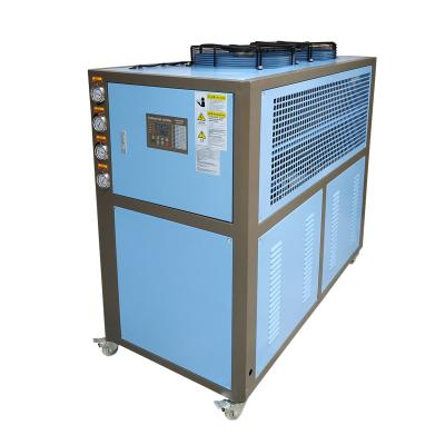 China High Efficient Copper Tube Covered Aluminum Fins / Laser Industrial Air Cooled Refrigerator Machine Electroplating Chiller for sale