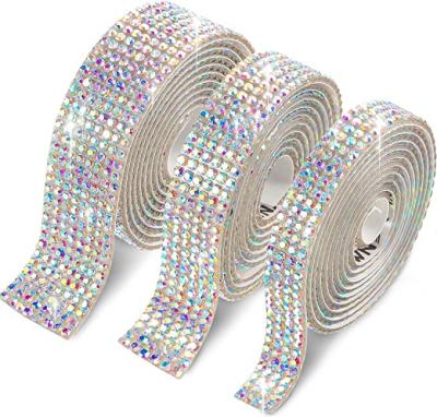 China Flatback ab Crystal Rhinestone Ribbon Self-Adhesive Direct Glue On Mug Wall Bag for sale