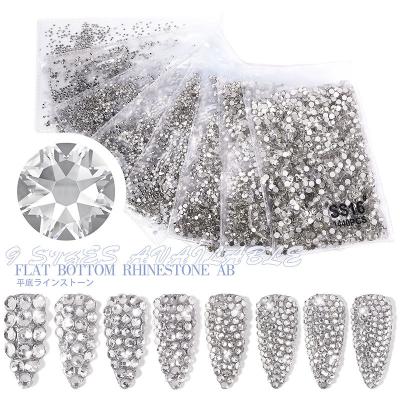 China Yiwu Factory Retail Flatback Rhinestones Hotfix Rhinestones Flat Back Rhinestones For Nail Bags Garment for sale