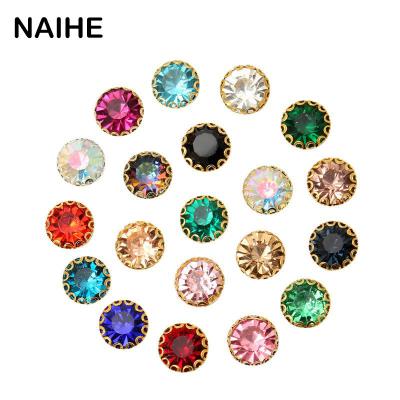 China Wholesale Flatback Round Crystals With Many D Style Claw Settings Like Stones Rhinestone Sew On Clothing Accessories for sale