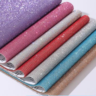 China DIY Flatback Stickers Cover Self Adhesive Glitter Crystal Rhinestones Sheet Car Decoration Bling Rhinestone Sheet Sticker for sale