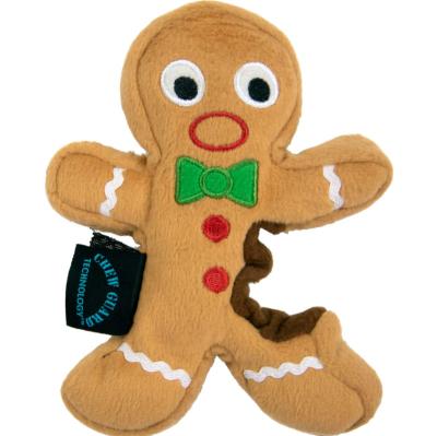 China All Handmade Craft Gingerbread Man Ornament for Christmas Santa Stuffed Plush Decorations for sale