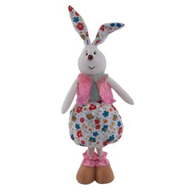 China All Colorful Bunny Small Decorations Handmade Craft Polyester Rabbit Easter Decor The Festival for sale