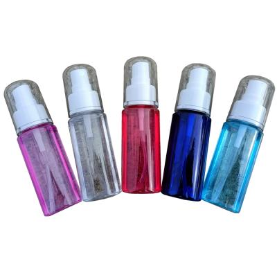 China Factory Wholesale Cosmetic PTE 2oz Disinfection Spray Hydrate Spray Bottle Transparent Color Cosmetic Spray Bottle for sale