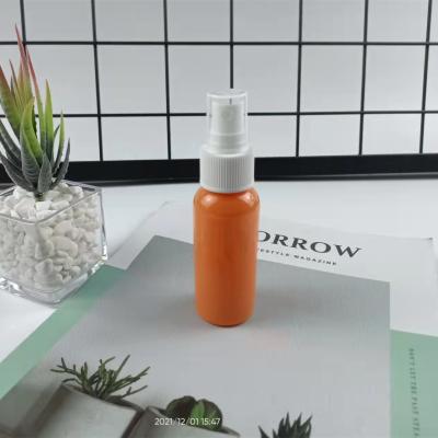 China 2021 Repeat Fill Color 2oz Pure Color Alcohol Sanitizer Hand Sanitizer Cosmetic Dispensed Spray Bottle Push Bottle for sale