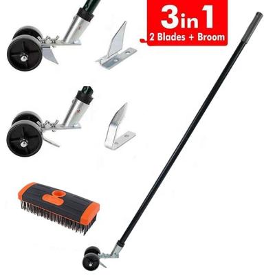 China 2020 New Garden Garten Garden Patio Path 3 in 1 Weed Remover Brush Rolling Tool Kit 76x12x12cm for sale