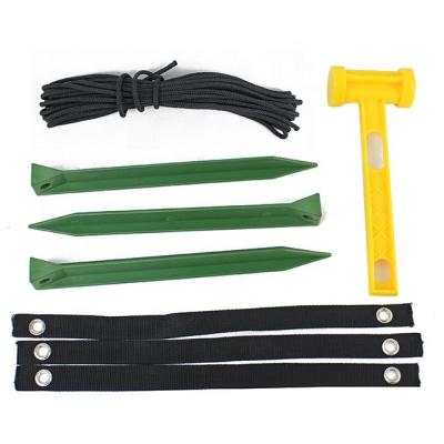 China 2021 New Garden Outdoor Camping Tent Fixed Plant Support Anchors Tree Stakes Kit 30x2.5x2.5cm for sale