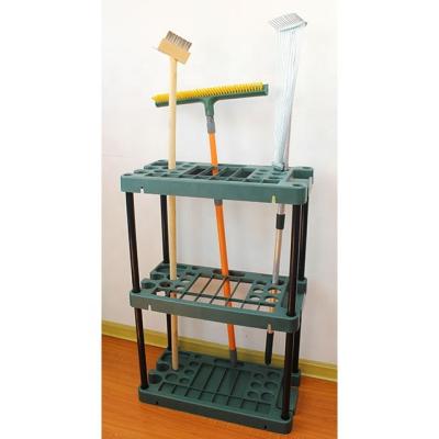 China 2021 New Steel Garden 2 Tiers Long Handled Tube Garden Tool Plastic Board + Organizer for sale