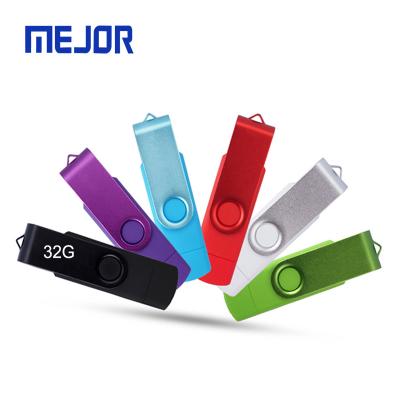 China 2 sides logo printing Swivel Android Pen 3.0 micro U flash disk 16G USB-C storage 2in1 memory stick 32G OTG USB drive for sale