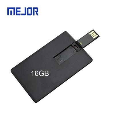 China 2 Sides Full Logo Wallet Credit Card Metal Printing Black Pen Drive Soft Touch 16G Tarjeta 8gb Flash Hard Disk USB Business Card for sale