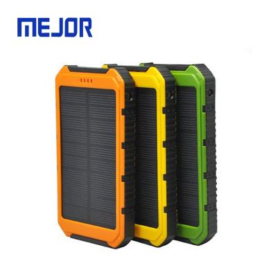 China 2 IN 1 solar charger powerbank energy system 10000mah sun panels portable Usb 2 powerbank phone charger solar power bank for sale