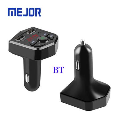 China 4 IN 1 Car Charger FM MP3 Handsfree Dual USB Phone Charge 2 Car MP3 FM Transmitter Kit 803E FM MP3 Music 3.1A Blue Fast Charger for sale