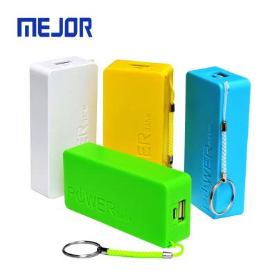 China 2 Sides Logo Printing Rectangle Gift Fragrance PowerBank Mini Full Color Portable Oblong Key Chain 2 Usb Charger 5000mah Power Bank for sale