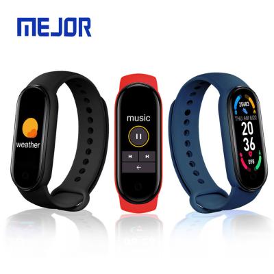 China A key to seek to object sports wearfit watch M5 wrist band fitness tracker M6 red rubber mobile smart bracelet for sale