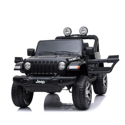 China Ride On Toy Jeep Rubicon Licensed Two Seater 2022 12v Ride On Car Toys Vehicles Ride On Car For Kids for sale