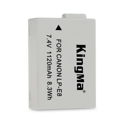 China Camera LP-E8 LPE8 Rechargeable KingMa Lithium-ion Camera Battery For Canon EOS 600D EOS 550D for sale