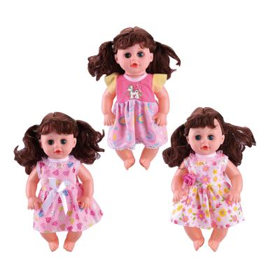 China Battery Operated Toy 14 Inch 4 Inch Noises Boneco Comb Mirror Bottle Diaper Handbag Drink Water Piss Chamber Baby - Doll Toys for sale