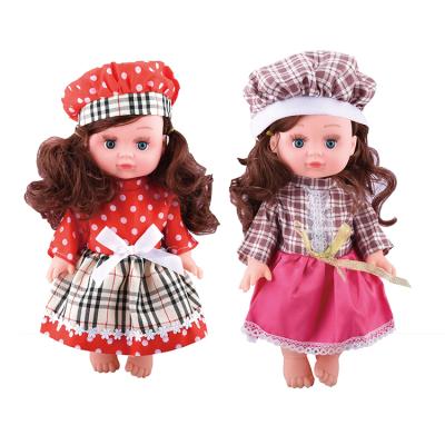 China IC Boneco Fashion Girl Battery Operated Black Hair Toy 12 Inch 6 Pops Russian-English Baby - Doll Houses Toys for sale