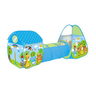 China Sports Toy Good Selling Happy Zoo 3 in 1 Indoor Outdoor Plastic Baby Toy Child Children Play Tent Made in China for sale