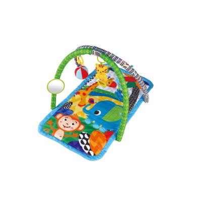 China Toy Hot Soft Point 2 in 1 Plastic 3 Toy Green Linkable Music Play Baby Play Mat Toy Made in China for sale