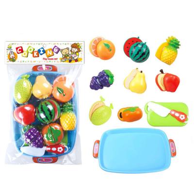 China Eco-friendly Kitchen Vegetable Fruit Bread Cake Plastic Slicing Toys Toys Set for sale