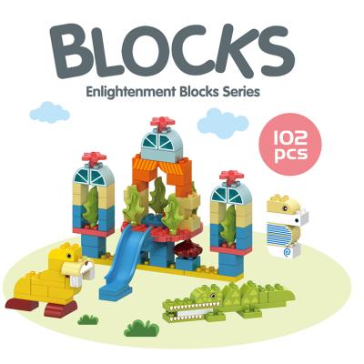 China Construction Toy New Item 102 PCS Kids Educational Intelligent Plastic Building Big Block Sets Toys for sale