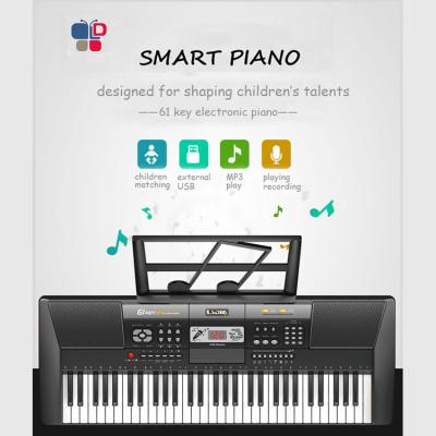 China 61 Key MIC Battery Operated Good Quality Musical Piano Hot Toy Keyboard Organ Electronic Instrument Toy for sale