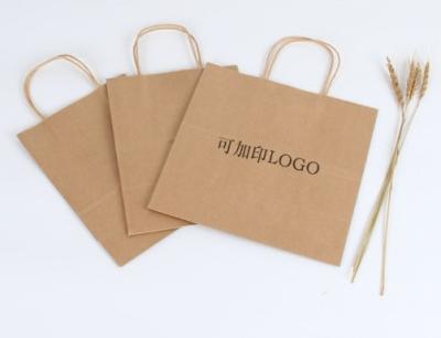 China Food Custom Printed Your Own Logo White Brown Kraft Paper Bag Cheap Price Gift Shopping Bag for sale