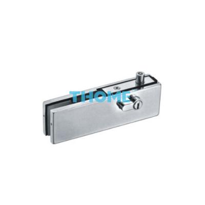 China Modern Glass Door Accessories Stainless Steel Frameless Patch Fittings with Lock for sale