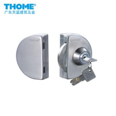 China TL-BS02 Modern Stainless Polish Double Stain Camber Glass Door Lock for sale