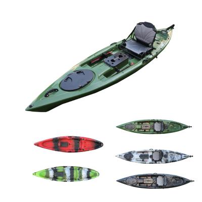 China Best HDPE factory with super good price sit on top pedal kayak fishing canoe boat with kayak accessories for sale