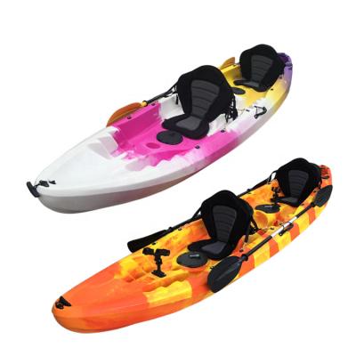 China HDPE factory price sit in kayak plastic fishing canoe for sale