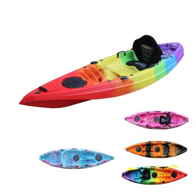 China 2022 New HDPE Design LLDPE Single Seat Fishing Pedal Drive Kayak With Aluminum Kayak Seat for sale