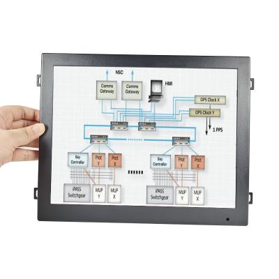 China Metal Case 12 Inch Metal Case Monitor Open Frame Industrial Embedded Monitor for sale