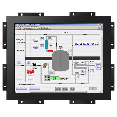 China Industrial Metal Shell Metal Case 19 Inch Open Frame Touch Screen Display For Factory Use for sale