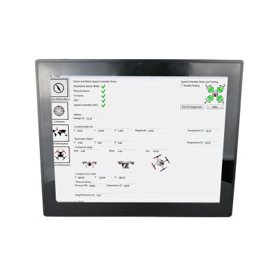 China Metal Case 15 17 19 Inch Industrial Open Frame Projected Capacitive Touch Monitor for sale