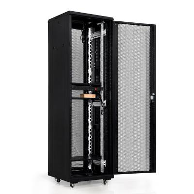 China Transparent Tempered Glass Front Door (metal Door Optional) TH-TB6646 network cabinet for rack rack mount server 32u server cabinets for sale