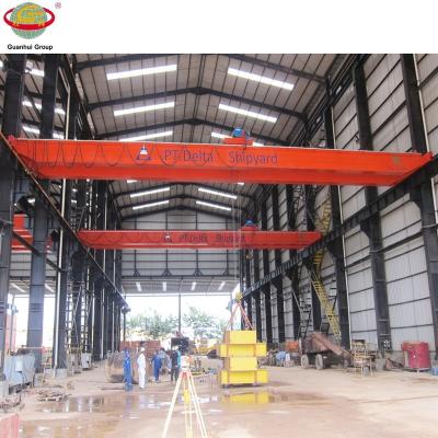 China Bridge Crane Large Span Double Girder Bridge Crane With Trolley for sale