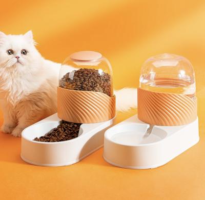 China Cat Automatic Feeder Plastic Dog Water Bottle Dispenser Automatic Pet Water Feeder Pet Bowl for sale