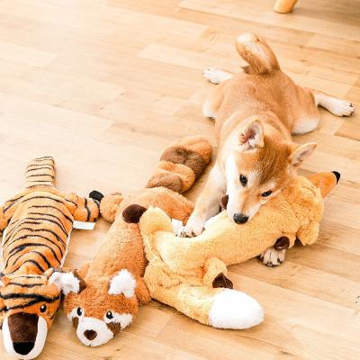 China Durable Durable Stuffingless Swing Squeaky Teeth Cleaning Stuffed Dog Toy for sale