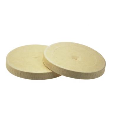 China Disposable Pulp Molded Fiber Bagasse Bamboo Paper Drinking Lids for sale