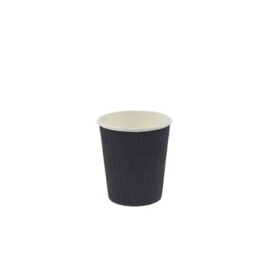 China Custom Printed Ripple Ripple Disposable Wallpaper Hot Cups Cups for sale