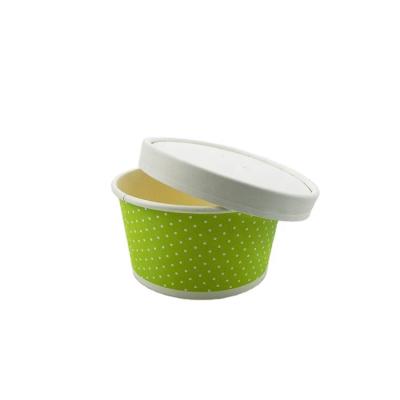 China Disposable Eco-Friendly Paper Noodle Soup Container Food Paper Bowl 4oz Container Takeout Bowls for sale