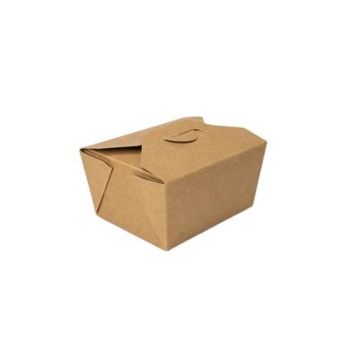 China Hot Selling Disposable Food Packaging Boxes Biodegradable For Outlet Disposable Paper Lunch Box for sale