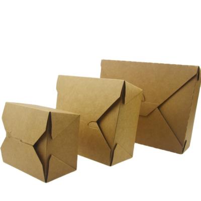 China OEM Disposable Wholesale Service Factory #3 Box Packaging Paper Takeout Box For Food Packaging Burger Container for sale