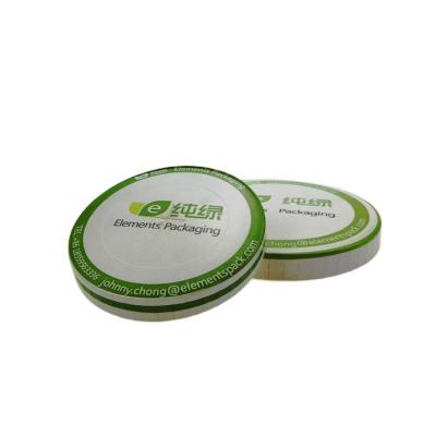 China 70/80/90/115mm Disposable High Quality Custom Printing 100% Biodegradable Paper Lids Compostable Lid for sale