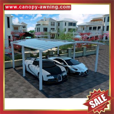 China outdoor backyard polycarbonate aluminum parking lot car shelter canopy awning garage carport for sales for sale